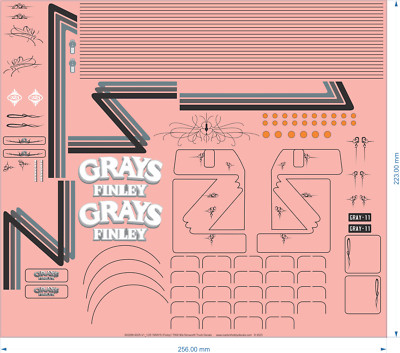 T900 Sticker Kenworth GRAYS (Finley) T900 Truck - 1/25, 1/50 - Water Decal | eBay ...