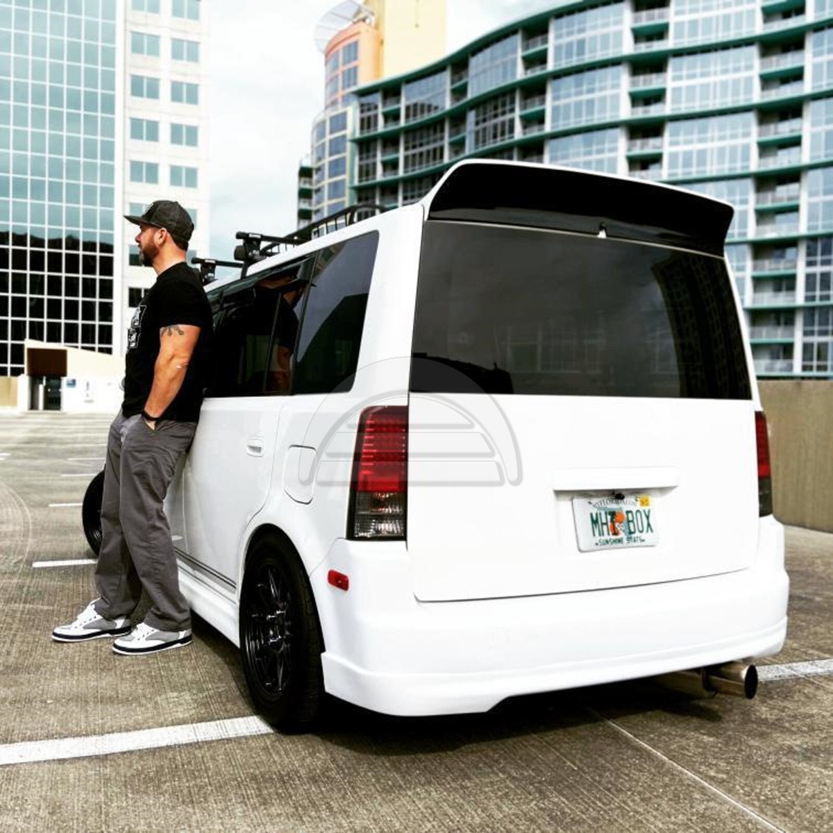 Ducktail Spoiler for Scion xB Toyota bB 2000-2006 XP30 Rear Trunk
