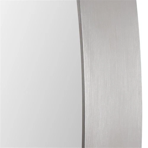 Uttermost Pursley Glass Steel and MDF Decorative Mirror in Brushed Nickel - Picture 4 of 5