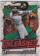 AARON JUDGE New York Yankees 2021 Baseball DONRUSS UNLEASHED FOIL INSERT CARD