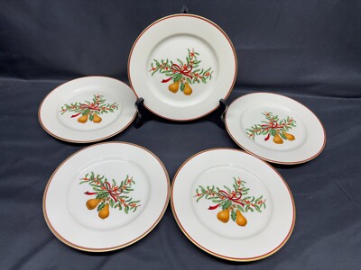 Royal Gallery ''QUEENSBERRY'' Japan ~ Set of 5 ~ Salad Plates ~ 7 1/2''