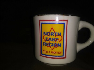 Vintage retired North East region Boy Scouts of America Still a Frontier mug  | eBay