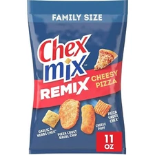 Chex Mix Snack Mix, Remix Cheesy Pizza, Savory Snack Bag, 11 Oz