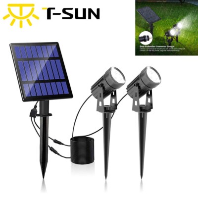 T-SUN Gartenstrahler Solar Strahler  Gartenleuchte Solarlampen für Außen Garten