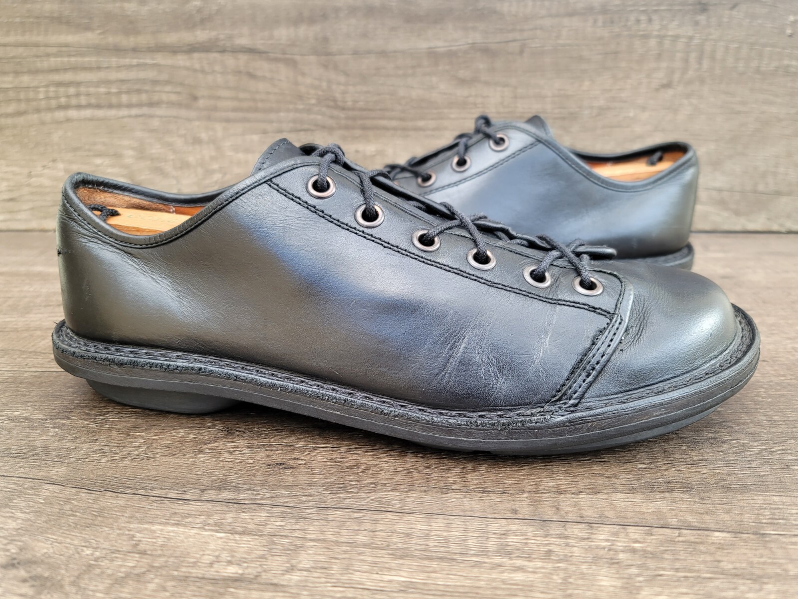 Trippen Men's Black Leather Lace up Shoes Sz 43 US 10. eBay