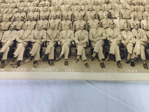 1943 US Army Camp Robinson Unit Panoramic Photo EBay