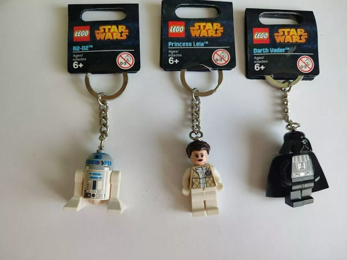LEGO Star Wars keychains Darth Vader Princess Leia R2 D2 eBay