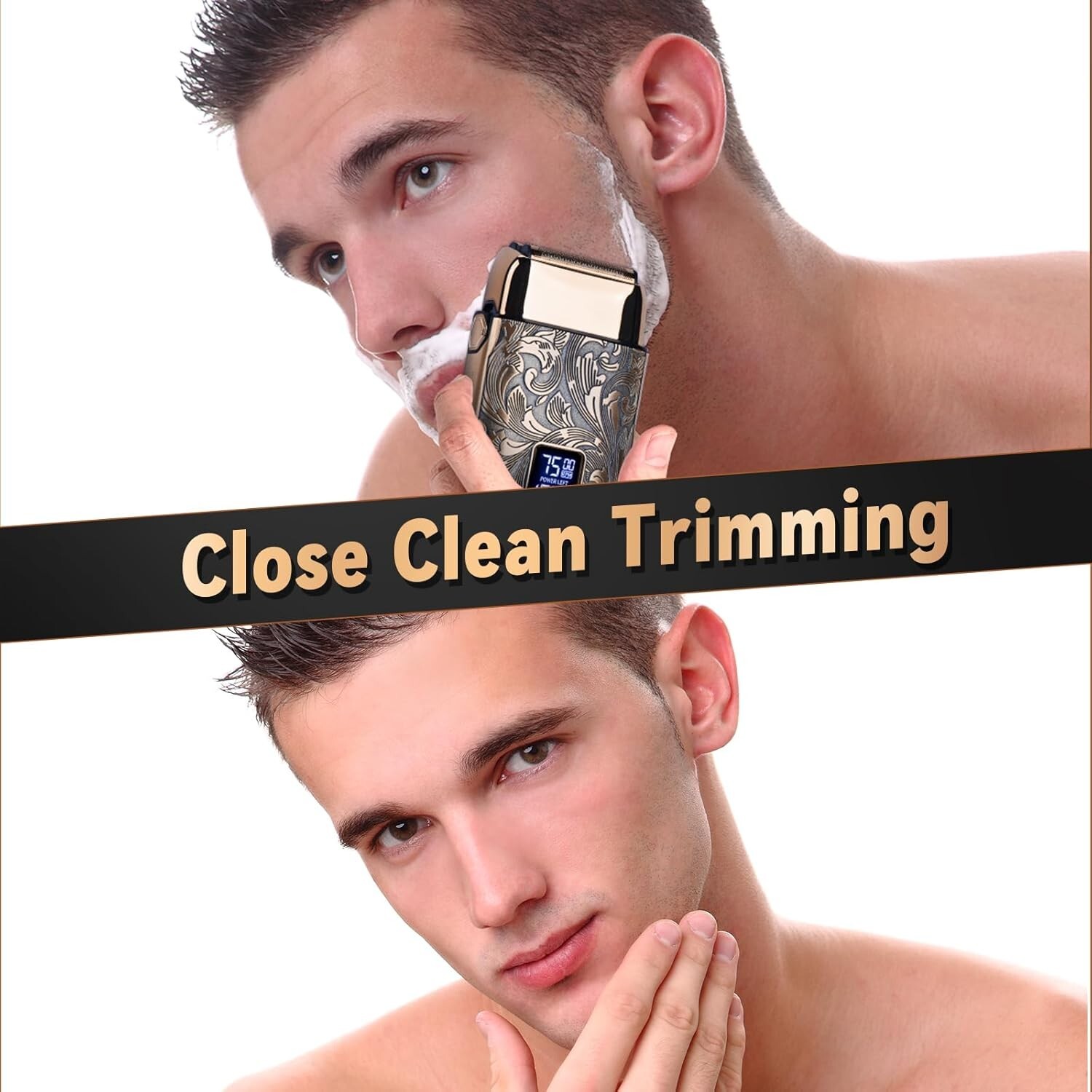 Precision Close Shave Electric Razor - 3 Adjustable Speeds for Ultimate Grooming