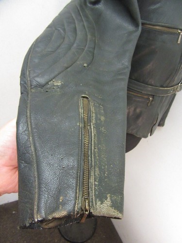 GIACCA IN PELLE DI CAVALLO VINTAGE WW2 TEDESCA LUFTWAFFE TAGLIA S, - Foto 15 di 24