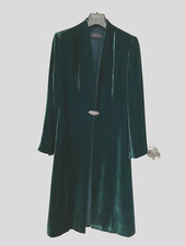 Rare Silk Velvet Jacket Diamante Clasp Coat New Rrp£425 Regal Design Kate M Like