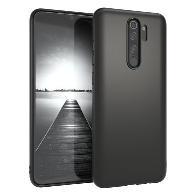 Für Xiaomi Redmi Note 8 Pro Schutzhülle TPU Backcover Tasche Slim Matt Schwarz