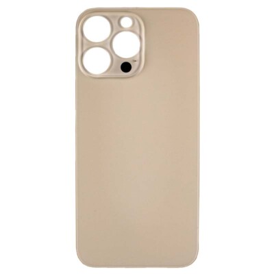 Back Glass Big Hole for Apple iPhone 14 Pro Max Gold Replacement Repair Part