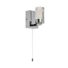 LED Bathroom Bubble Wall Light 6W 3000K Warm White Chrome