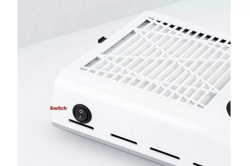 ASPIRATORE POLVERI PER UNGHIE DA TAVOLO 80W MANICURE PEDICURE ESTETICA BQ-858-8 - Foto 3 di 5