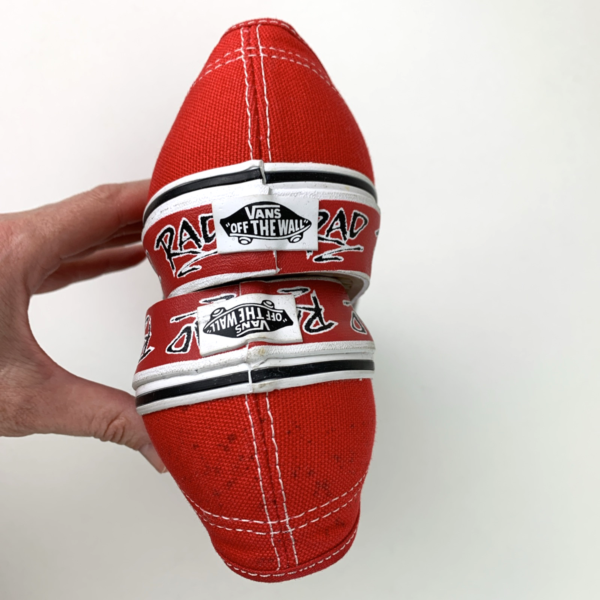 Vans Authentic Rad Pack Red Mens 9 Sneaker 80s BMX Movie RAD