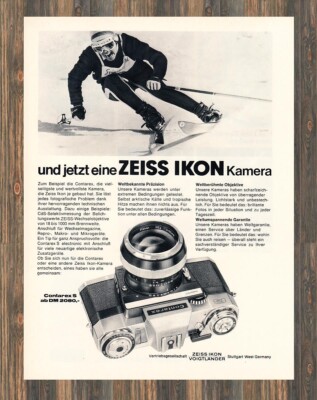 Zeiss Ikon Contarex - Reklame Werbeanzeige Original-Werbung 1969 (2)