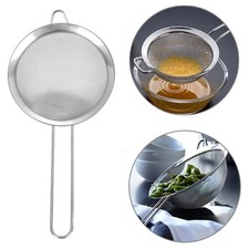 Kitchen Stainless Steel Mesh Oil Strainer Food Sieve Colander All Purpose UK