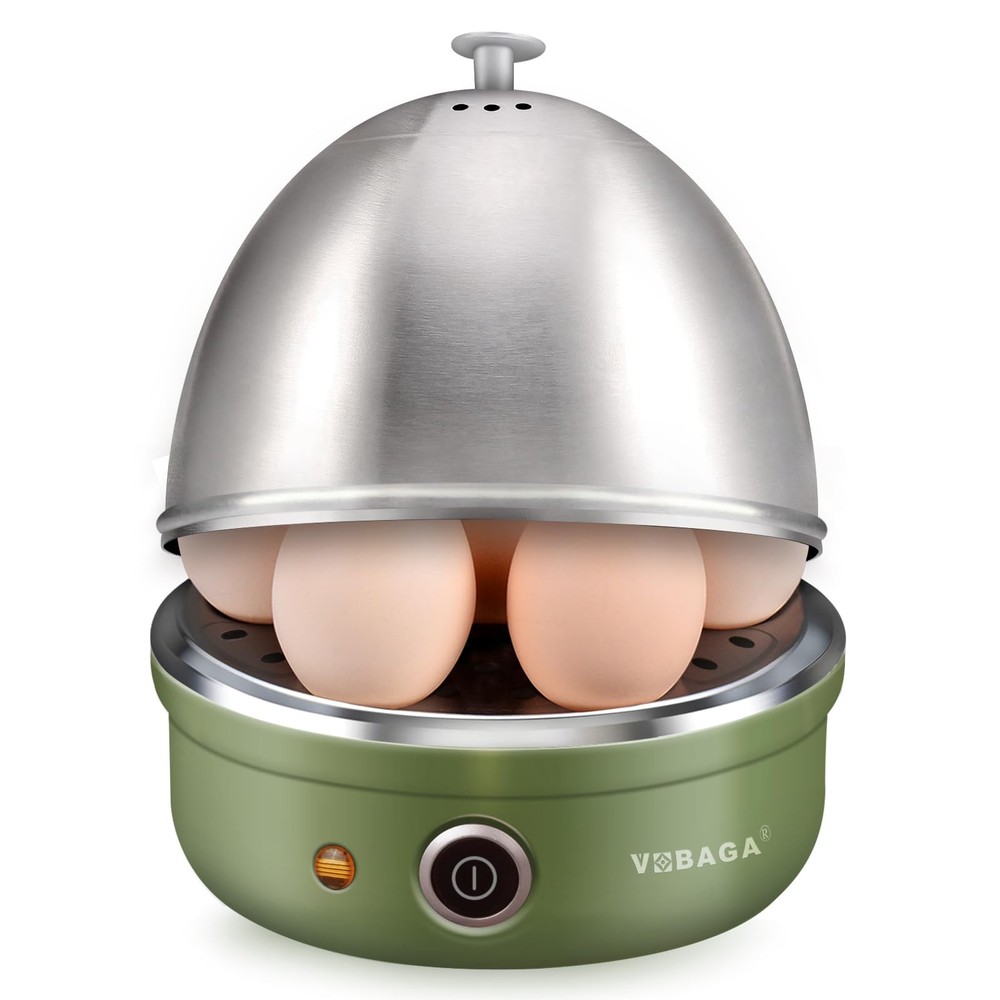 Egg Cooker with Auto Shut Off for Perfect Soft Medium or Hard Boiled Eggs