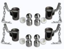 Kugelkipplager Kipplager &Oslash; 43 mm 4-er Set f&uuml;r Dreiseitenkipper Anh&auml;nger