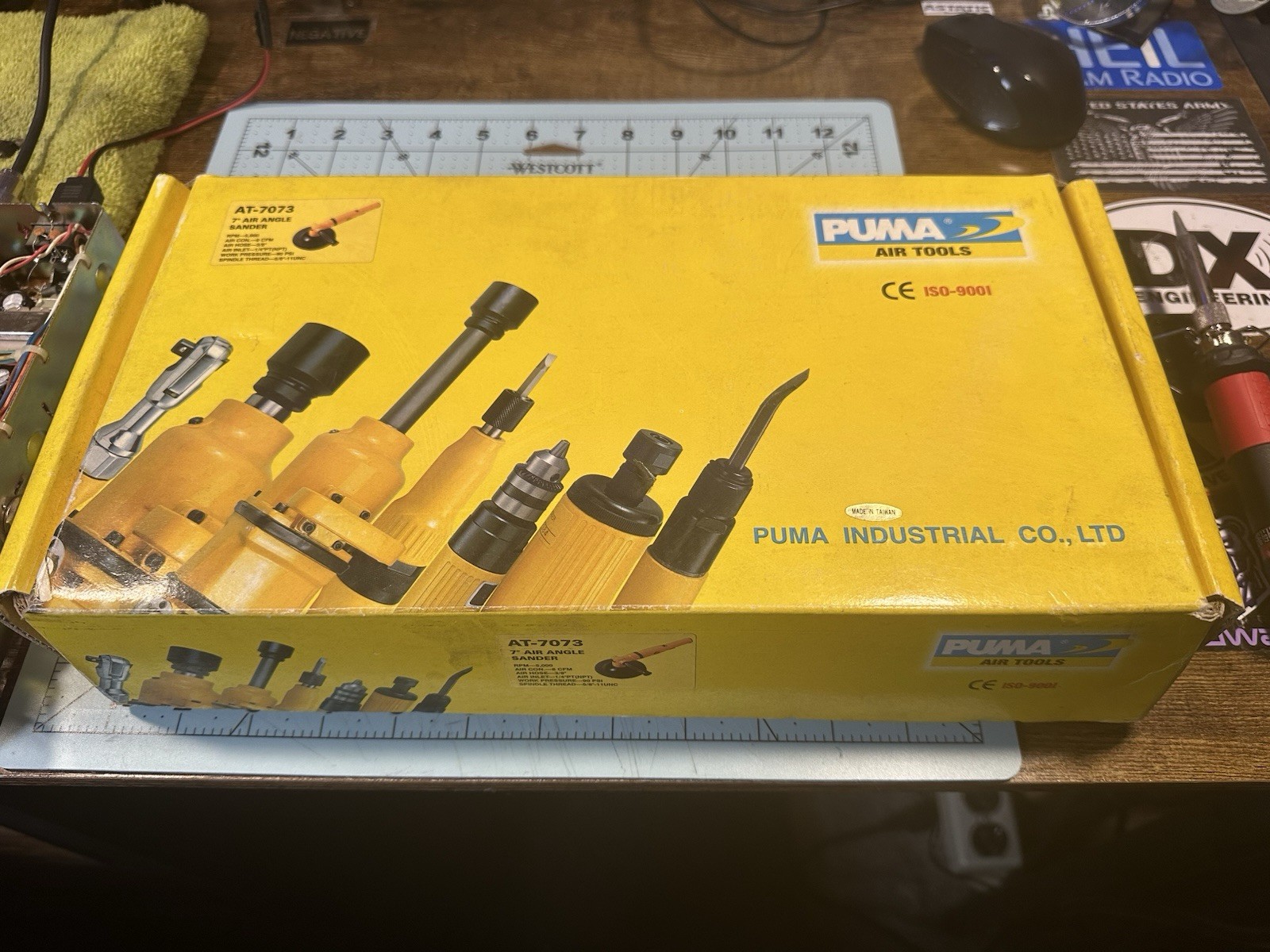 PUMA AT-7073 7” AIR ANGLE SANDER - Thumbnail 1