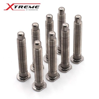 Blox Racing Xtreme Wheel Studs Titanium Set of 8 for 1988-1991 Honda Civic CRX