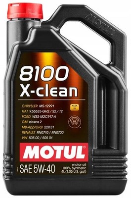 MOTUL 8100 X-CLEAN 5W40 - 4L
