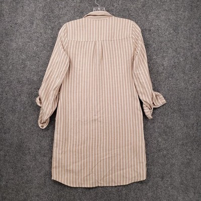Abercrombie & Fitch Shirt Dress Womens XS Brown Knee Length Button Up  Flannel | eBay