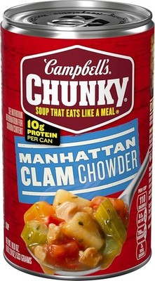 Campbell's Chunky Soup, Manhattan Clam Chowder   18.8 Ounce Can
