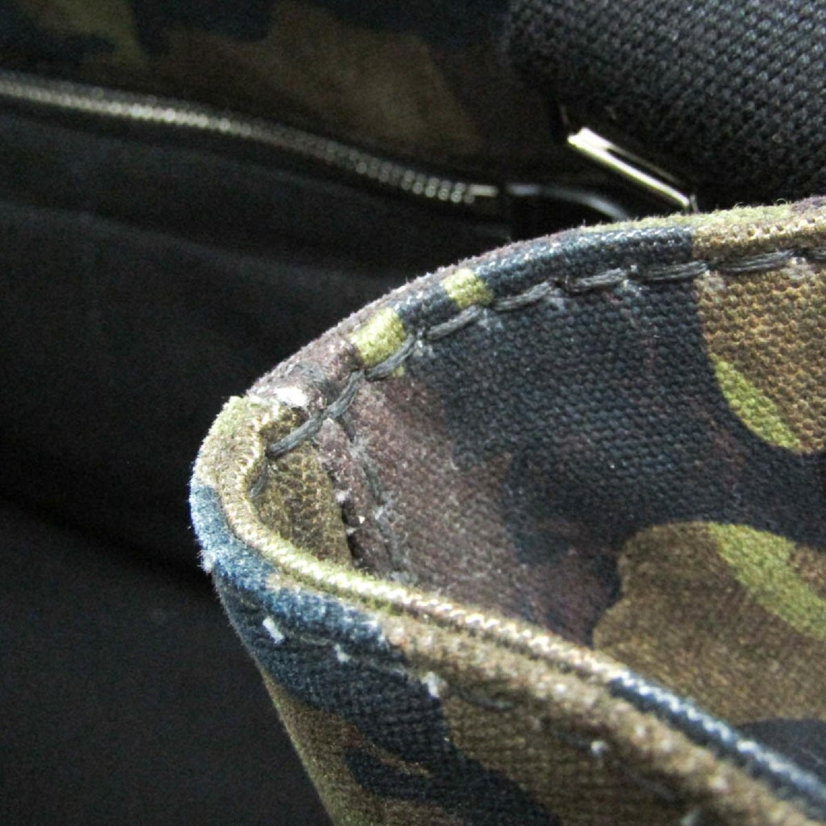 Prada (Prada) Canapa Camouflage B2642B Ladies Canvas Handbag Shoulder Bag from j thumbnail 8