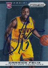 2013-14 Panini Prizm Carrick Felix Signed Rookie Card #275 Cleveland Cavaliers