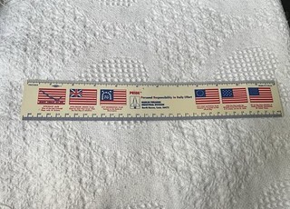 Pride Patriotic Patriot U.S. Presidents Flags Plastic Ruler Marlin Firearms