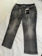Flamingals Women?s Denim Carpi Jeans For Women Mid Rise Skinny Carpi Pants Gray