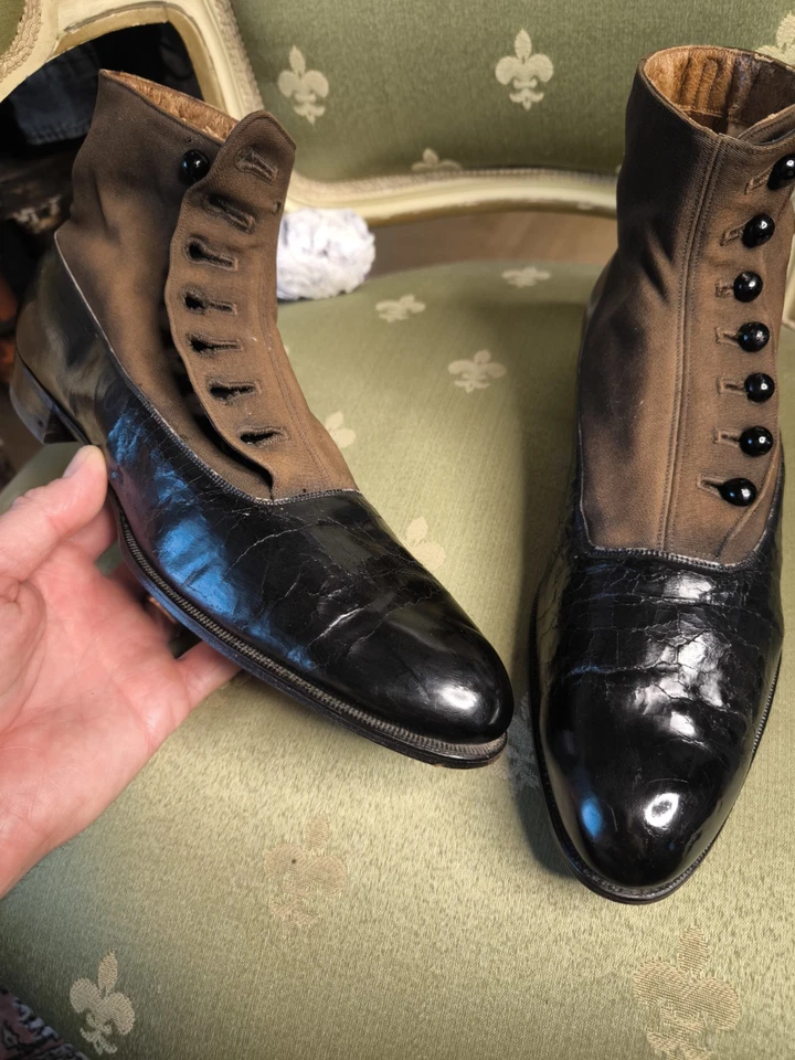 Rari Stivali D'Annunzio 1900,RARE button boots 1900 - Imagen 3 de 4