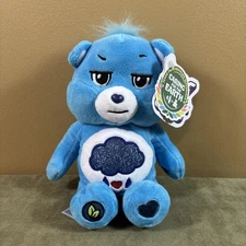 Basic Fun Care Bears 9" Sitting Grumpy Bear Eco Recycled Material Plush NWT