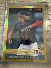 2018 Panini Donruss Retro 1984 Variations Press Proof Gold /99 Francisco Lindor
