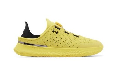 Size 15-Mens Under Armour Flow SlipSpeed Shoes Taxi Yellow Black 3026197-700 NEW