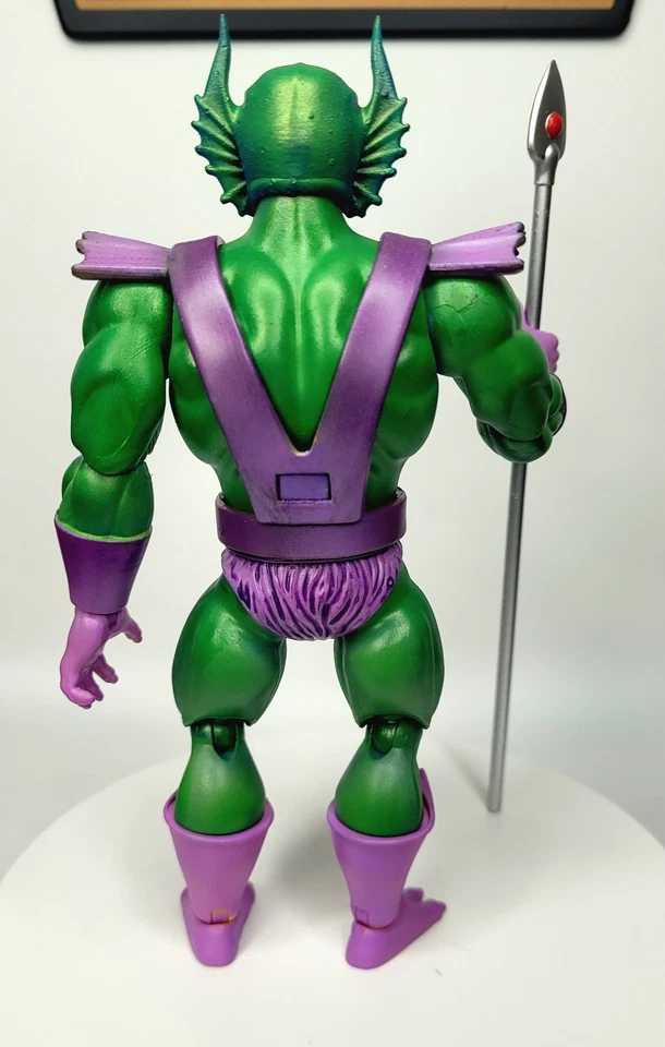 Custom Masters of the Universe Origins Mer-Man Cartoon 5.5in Motu - Image 2 of 4