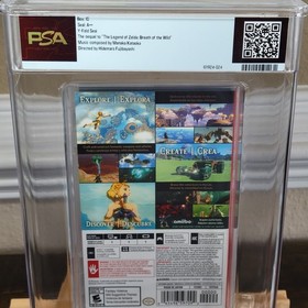 Zelda Tears of the Kingdom Nintendo Switch PSA 10 A++ 1st Print CGC VGA WATA