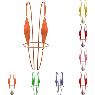 Heißer Verkauf Damen Bademode V-String Sling Shot Sommer Strand String