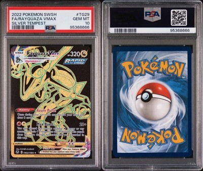 PSA 10 GEN MT Rayquaza VMAX TG29/TG30 Silver Tempest Trainer