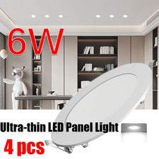4Pack 4Inch LED Ceiling Lights Ultra-Thin Recessed Retrofits Kit 6000K Daylight