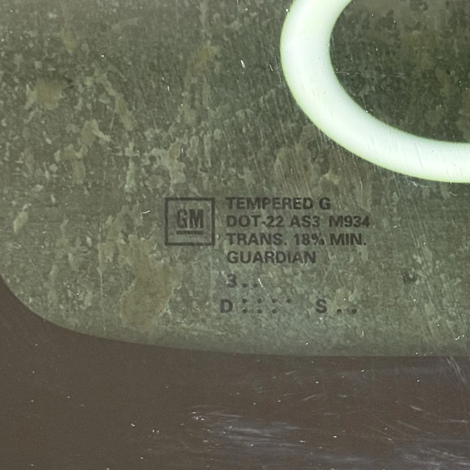 1999-2006 GMC Sierra Extended Cab Quarter Glass Window RH Right Rear Passanger - Image 2 of 4