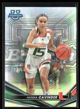 Hanna Cavinder 2022-23 Bowman University Best Refractor #66 Miami Hurricanes
