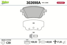 VALEO Bremsbelagsatz, Scheibenbremse 302698A für MERCEDES-BENZ VALEO Bremsbelagsatz, Scheibenbremse 302698A für MERCEDES-BENZ