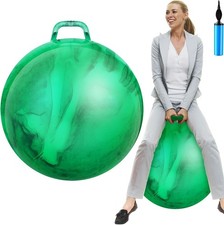 Hopper Ball for Adults, 29 Inch Bouncing Ball Hippity Ball with Handle Rubber Ho