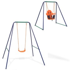 Kinderschaukel 2-in-1 Gartenschaukel Schaukelgestell Schaukelgerüst vidaXL