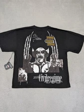 Marvel Wolverine Shirt Mens Large Black Civil Regime In Chaos We Bloom 199X Tee