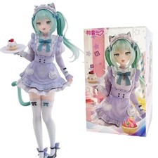 18CM Hatsune Miku Cat Eat Ver PVC Anime Figure Premium Collectible Model Statu