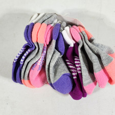 Fruit Of The Loom Toddler Low Cuts Girls Socks 7-Pack Size Large 7.5-11 NEW
