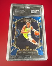 Panini 2020-21 Select Concourse Anthony Edwards #61 RC Base TAG 7.5 Timberwolves